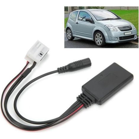 1 Adaptateur Bluetooth AUX, Connecteur 12 broches, Module sans fil, Pour autoradio RD4 Peugeot Citroen (1/4)