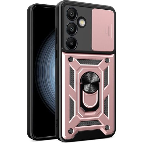 Funda Hybrid Armor Camshield con soporte y cubierta para la cámara para Samsung Galaxy A56 - rosa (1/5)