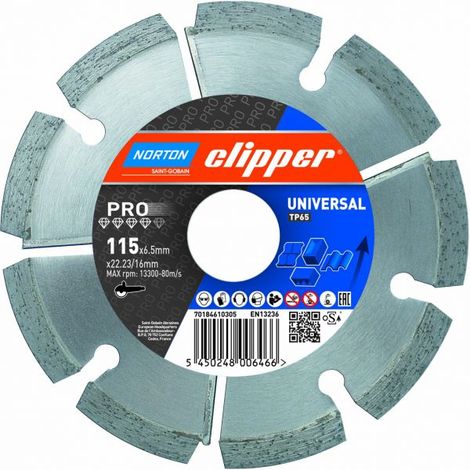 Norton Clipper Mörtelräumer Pro Universal TP - 125x8,0x22,2 mm 70184610716