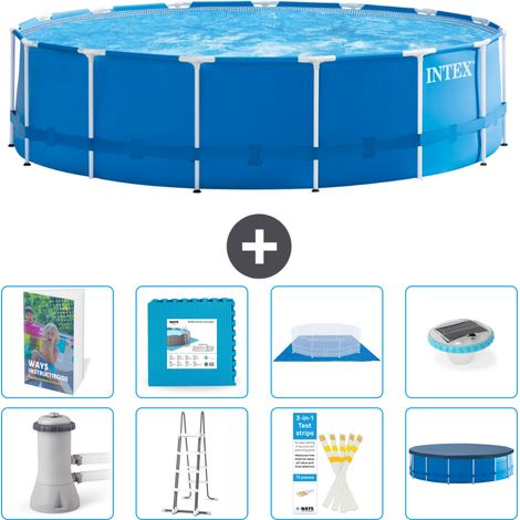 Intex Piscine Tubulaire Ronde - 457x122 cm - 9-pièces S674
