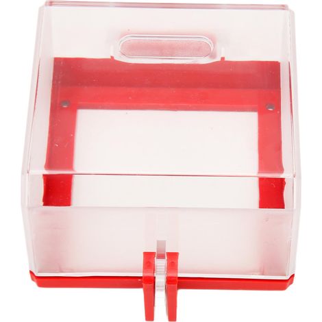 Couvercle de protection transparent pour bouton-poussoir d'arrêt d'urgence LOTO (Consignation/Déconsignation) pour équipements électriques