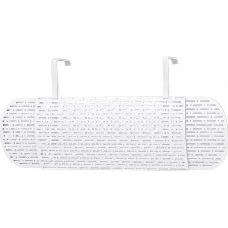 Déflecteur de climatisation – Filtre à charbon actif – Guide d’air réglable – Blanc – 47-86 cm (1/5)