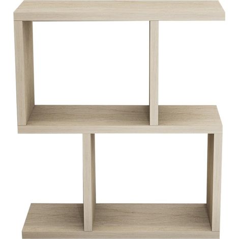 Table latérale, Travertine, 45 x 51,4 x 17 cm, 100% mélamine, épaisseur 18 mm, Design en marbre pour espaces Modernes (1/5)
