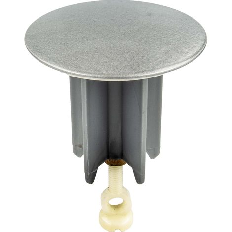 tecuro Universal Exzenterstopfen Ø 64 mm mattchrom-edelmatt, Ablaufstopfen Einsatz für Ablauf