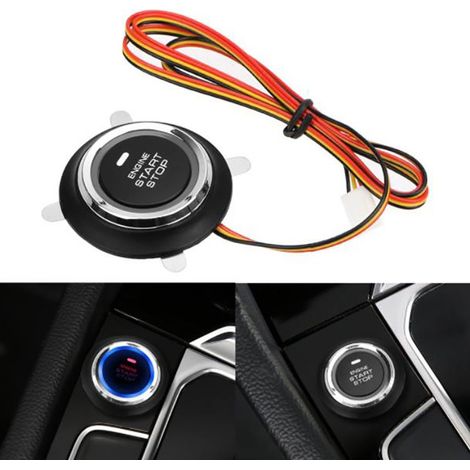 Interrupteur de démarrage à un bouton pour voiture 12 V, bouton de démarrage, bouton de démarrage du moteur (1/5)