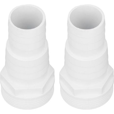 Lntyq – Adaptateur tuyau de pompe filtre piscine 1-1/2 pouce filetage mâle – Matériau plastique durable – Installation simple et connexion stable (1/5)