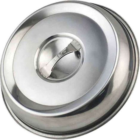 Couvercle Alimentaire Anti-Huile en Métal pour Gril et Barbecue - JINFGERNE - Couvercle Plat Durable, Multi-Usage, Facile à Nettoyer pour une Cuisine Propre
