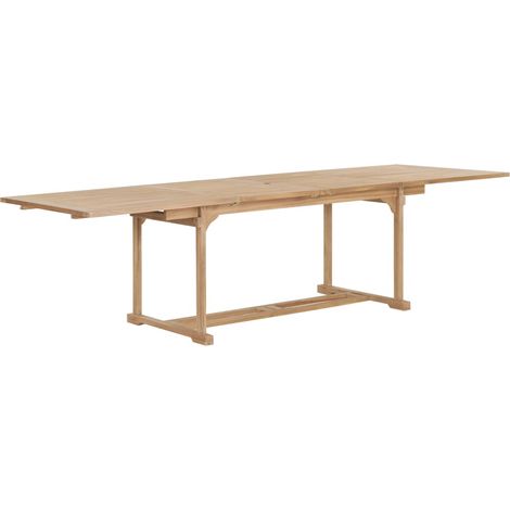 Maison Exclusive - Set da Pranzo per Esterni 9 pz 180-280x100x75 cm Teak Massello (1/5)