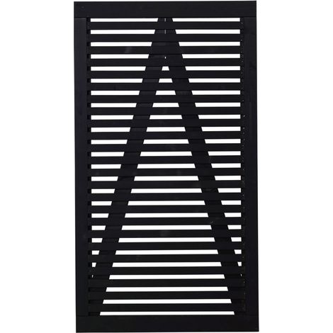 Tokyo Einzeltor - schwarz - 100 x 180cm - schwarz Sichtschutzzäune
