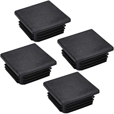 20 pcs Bouchon pour Pied de Chaisse,Bouchon pour Tuyau Carré, Capuchon pour Poteau Carré en Plastique pour Pieds de Meuble Trampoline Armoire Étagère Chaise, 50 50mm (1/5)