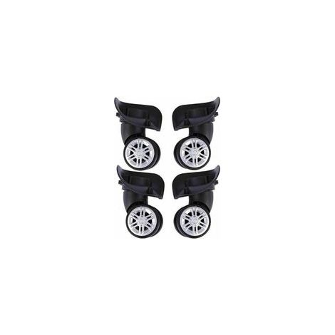 Roues de rechange universelles pour bagages : ensemble de roues pivotantes gauche et droite pour valise de voyage, accessoires de réparation.