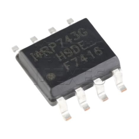 IRF7416TRPBF SOIC-8 P-channel 30V-10A SMD MOSFET chip electronic component, 5 units, assembly.
