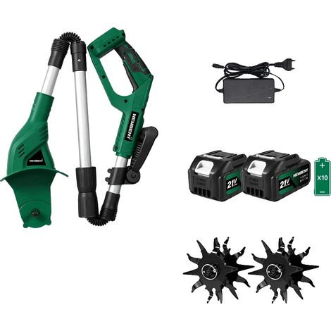 Motoculteur, Fonctionnement Électrique, Design Ergonomique, 2x3.0AhBatterie (1/2)