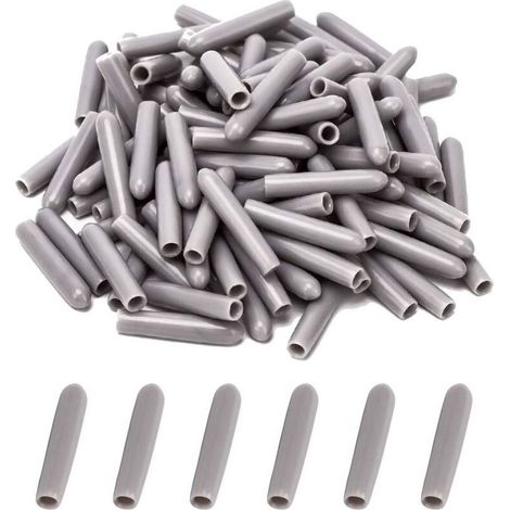 Dishwasher Basket Stoppers [100 Pcs], Dishwasher Basket Cover, Dishwasher Cap to Protect Dishwasher Basket Pins, Rustproof (Grey) (1/5)