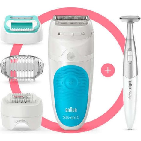 Braun Silk-épil 5-810+Gillette Venus Intim-Trimmer Epiliergerät inkl. Trimmer