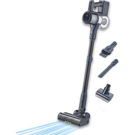 Severin S-Power Olymp Pro Pet & Car, Aspirapolvere Senza Fili Professionale, 30.000 PA, Potenza 400W, Autonomia 60 Min, Speciale Peli Animali e Auto, Display LED, 5 Accessori, Blu/Metallic, HV 7196 (1/5)