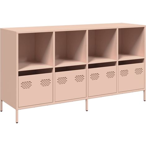 Maison La Vie - Buffet Salon Moderne - Meuble de rangement - rose 135x39x73,5 cm acier laminé à froid bu5002