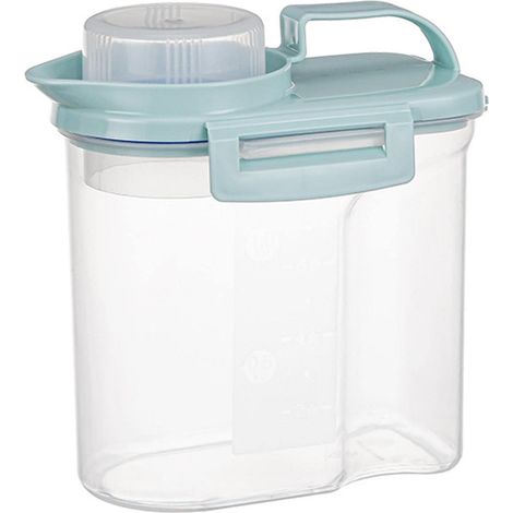 conservation en plastique sans BPA - 1,5 kg - rangement hermétique avec couvercle - Pour céréales, riz, farine, aliments pour animaux domestiques
