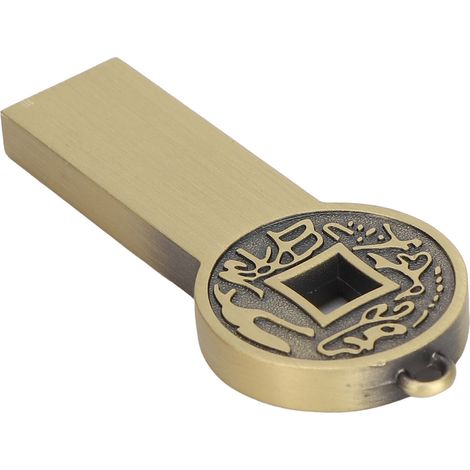 Clé USB en Métal 16 Go 32 Go 64 Go 128 Go - Mémoire Flash Portable, Résistante à l'Eau, USB 2.0