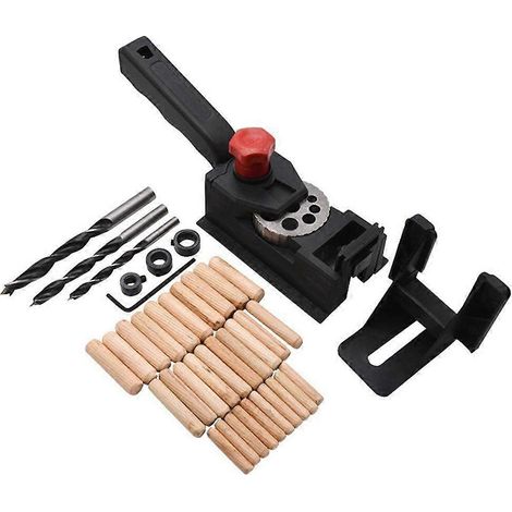 Guide de perçage pour tourillons MAINTAINEL, localisateur de perforation pour panneaux de bois (1/5)