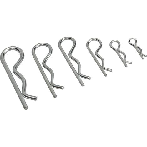 Kit de 100 clips en R en acier au carbone, goupilles de retenue M1, M1.2, M1.5, M1.85, M2 et M2.5 (1/5)