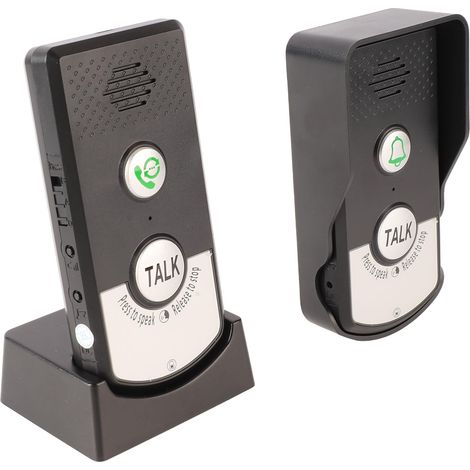 Ej.Life Drahtlose Intercom-Türklingel, Fernklingel, Zwei-Wege-Türklingel, Einstellbarer Klang für den Haushalt A (1/5)