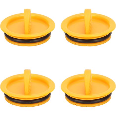 Lot de 4 couvercles de filtres à valve dentaire jaunes pour fauteuil dentaire, bouchons de filtre à forte aspiration, accessoires de rechange (1/5)