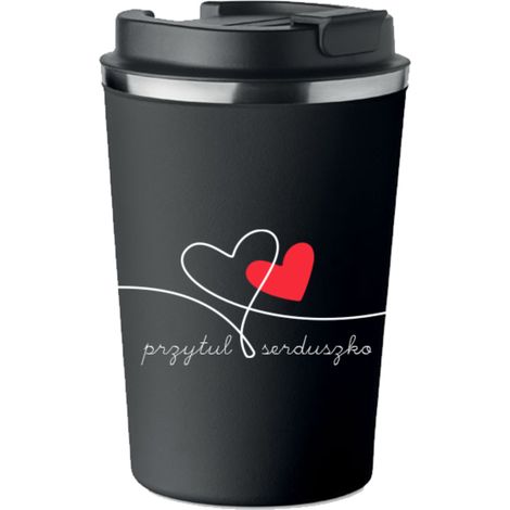 Premium Thermobecher VALENTINSTAG Umarmung Herz Liebe KT188 (1/5)
