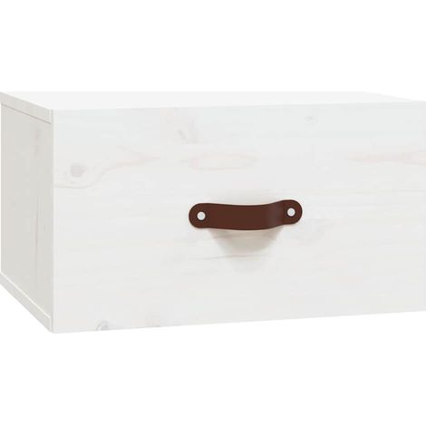 Maison Exclusive - Wand-Nachttisch Weiß 40x29,5x22 cm (1/5)