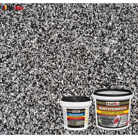 Juego de yeso para mosaico IsolBau Mosaikputz BP30 5 kg + imprimación de cuarzo Quarzgrund 1,5 kg (1/2)
