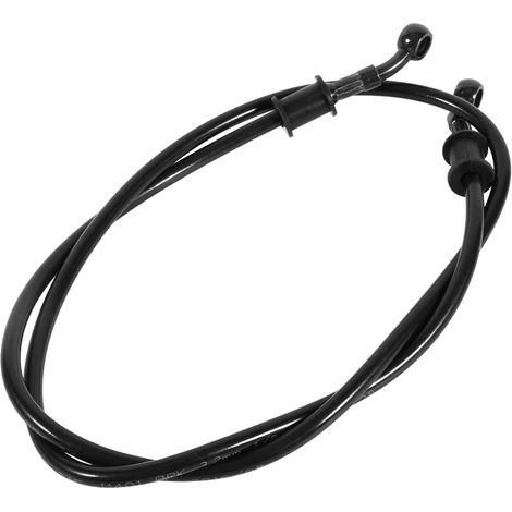 Durite de frein et d'embrayage tressée en acier pour moto et motocross, 90 cm, noire, flexible renforcé pour liquide hydraulique (1/3)