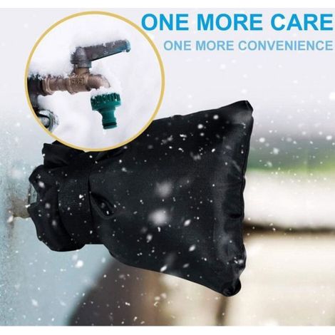 Cache robinet extérieur - Unbrand - Antigel - Étanche - Protection hivernale - Grande taille - Lot de 3 pièces (1/5)