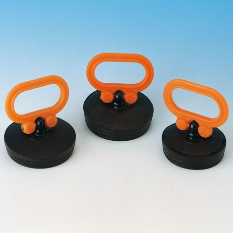 Tappomaniglia ø 50,5 cono 10° nero/arancio 8.0646.06 (1/3)