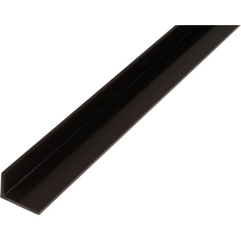 Alberts 471521 Profilo angolare  Plastica, nero  1000 x 40 x 10 mm