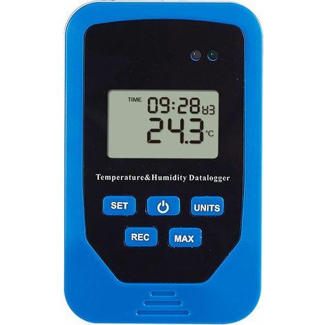 Enregistreur de température Enregistreur d'humidité de plage de température pour entrepôt Interrupteur de température d'humidité intérieure Matériau ABS de haute qualité (1/5)