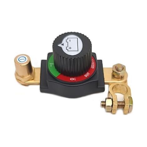 Coupe Batterie, En Laiton Coupe Circuit Batterie, 12v48v, Isolateur Interrupteur de Batterie pour Voitures, Motos, Caravanes et Yachts