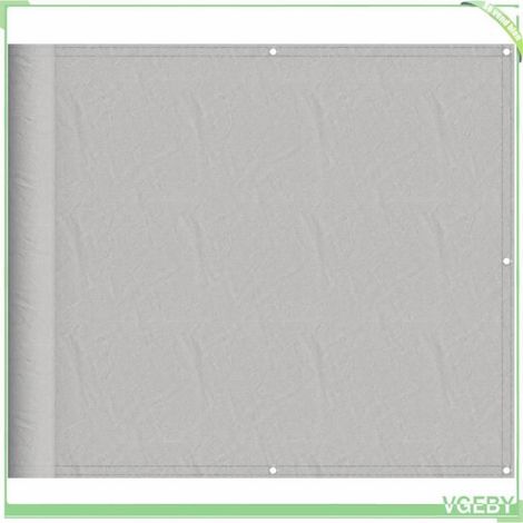 Écran de balcon - FAFEICY - 4000009 - 90 x 500 cm - 100% polyester oxford - Gris clair (1/5)