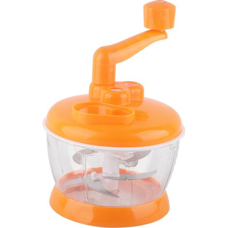 Hachoir à Légumes Manuel en Acier Inoxydable PP Mini Hachoir à Ail pour Hacher L'oignon, le Gingembre, les Légumes, le Poivre, la Viande D'épices (1/5)