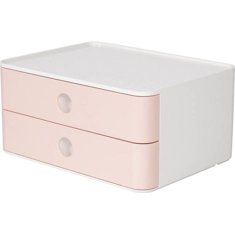 HAN HA-1120-86 Smart-box Allison avec 2 tiroirs Flamingo Rose, empilable (1/3)