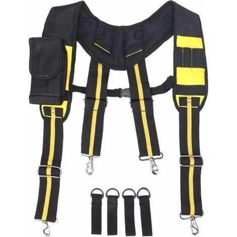 Ceinture porte-outils - LARGEIGHT - Bretelles réglables - Multicolore - Tissu synthétique - Professionnelle (1/4)