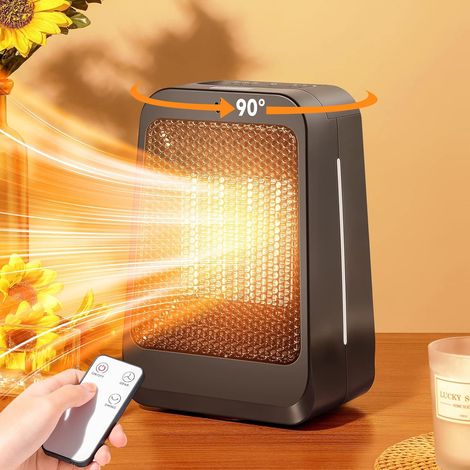 Radiateur soufflant 3 modes minuterie 1 7h salle de bain chambre