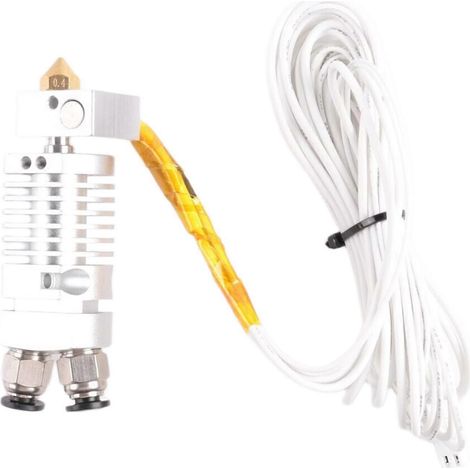 für Tronxy 2E Dual-Color Two-in-One-Out Extrusionskopf (mit Heizstab und Thermistordraht) 24V 3D-Drucker (1/5)