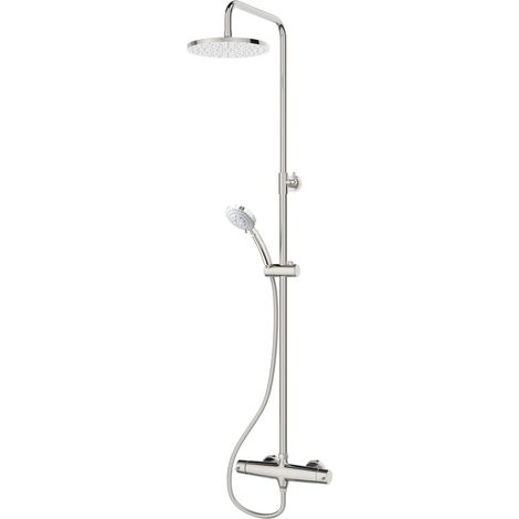 Presto Livra 49350100 Columna ducha monomando mezcladora rociador 200 mm ABS y flexo inox (1/2)