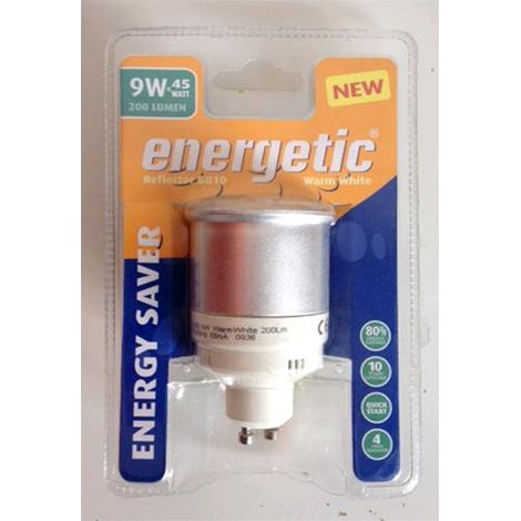 KARMA ECO1430 Lampada Risparmio enegetico GU10 200 Lumen 9W Reflector 2700K