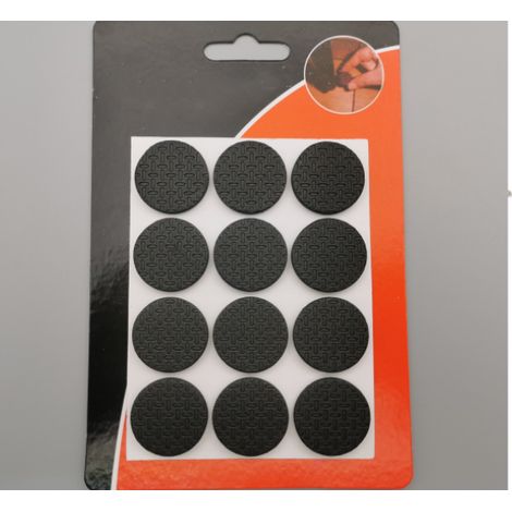 Lot de 12 raclettes rondes (2,5 cm de diamètre) de 4 mm d'épaisseur, avec revêtement antiadhésif. (1/4)