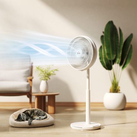 Ventilateur. Climatiseur. 3 modes. Affichage LED. Orientable. Plastique. Blanc.