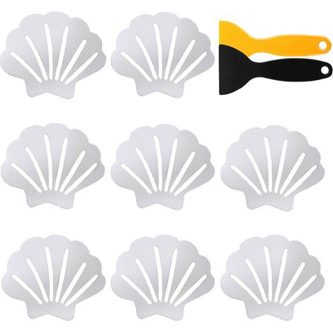 Lot de 24 autocollants antidérapants pour baignoire, baignoire, douche - Blanc (1/5)