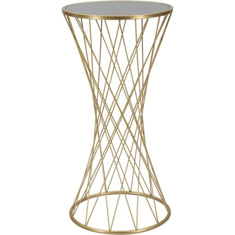Table d'Appoint en Métal "Tower" 80cm Or