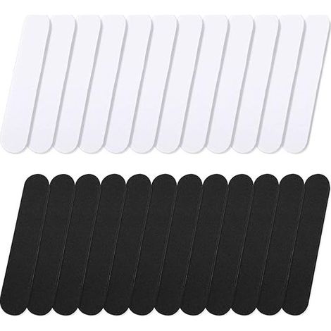 Lot de 24 bandes réductrices de taille de chapeau, bande de réglage en mousse pour chapeau (noir et blanc) (1/5)