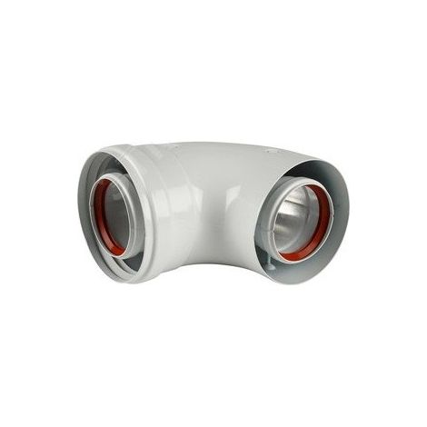 Curva di partenza coassiale 90° per scaldabagno tiraggio forzato ø 60/100 BAXI